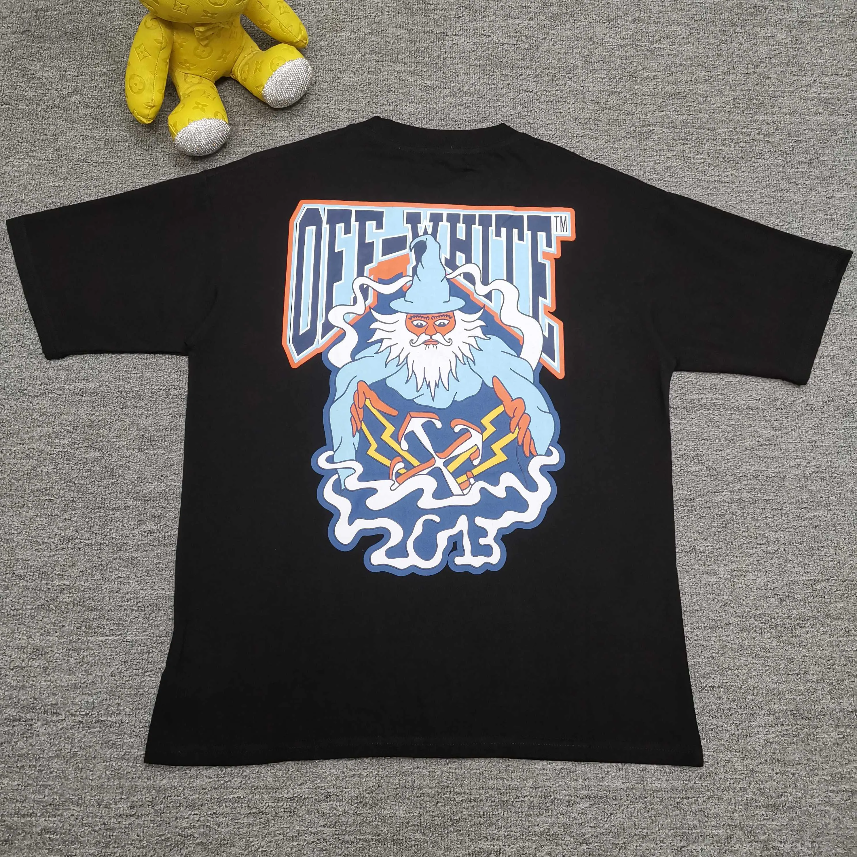 Off white top version, new snowman loose version short-sleeved T-shirt Size: S M L XL Color: Black White P240